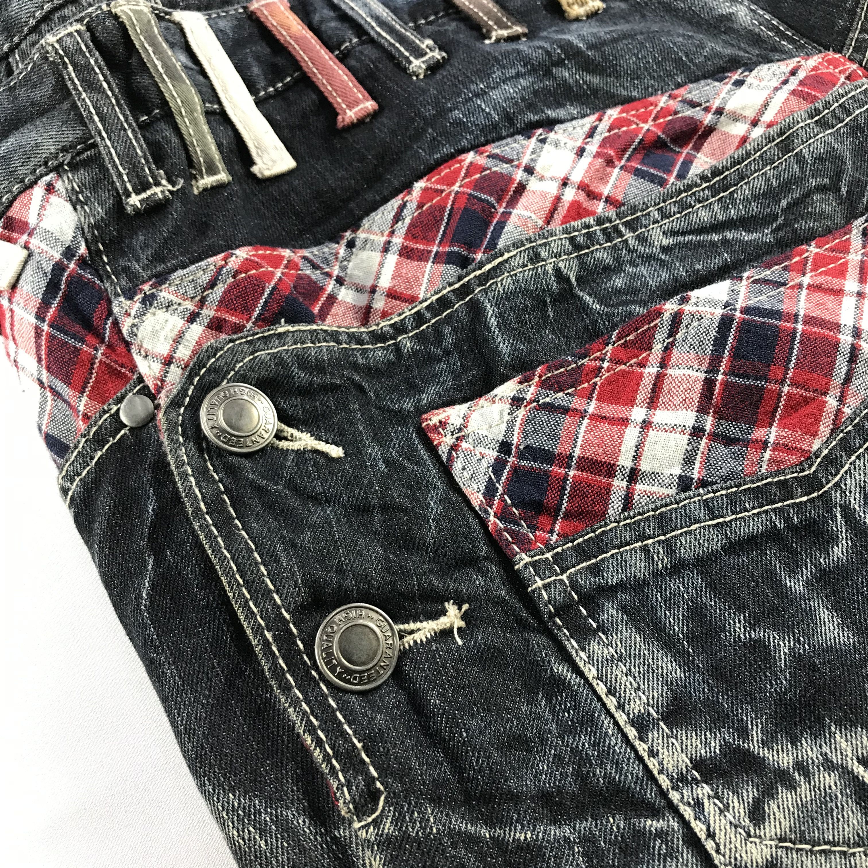 Japanese Brand Japanese Brand Roddie Double Waist Jeans Punk Denim KJ3192 Size US 32 / EU 48 - 7 Thumbnail
