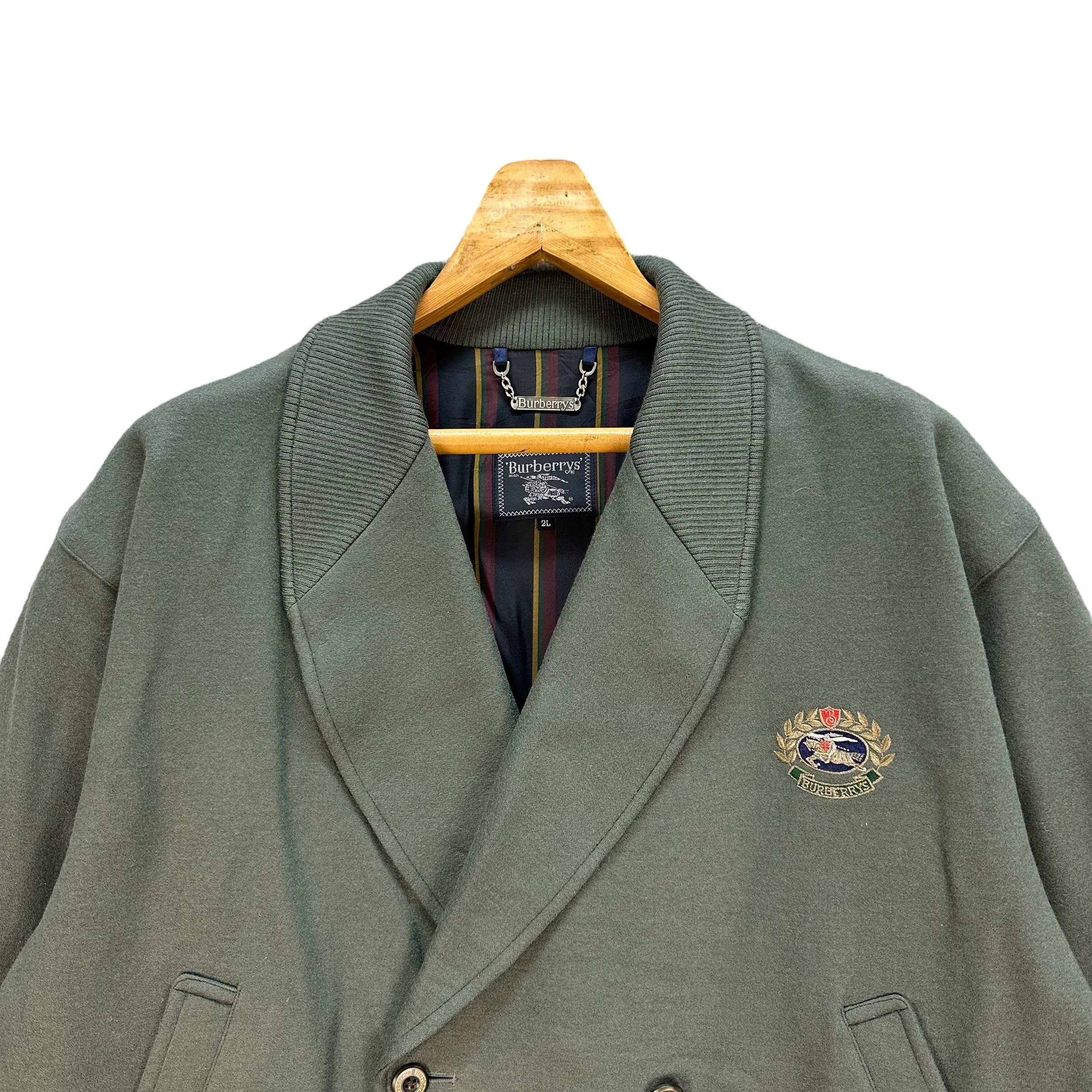 Burberry BURBERRYS Double Breasted Wool Jacket #A18-0424 Size US XL / EU 56 / 4 - 2 Thumbnail