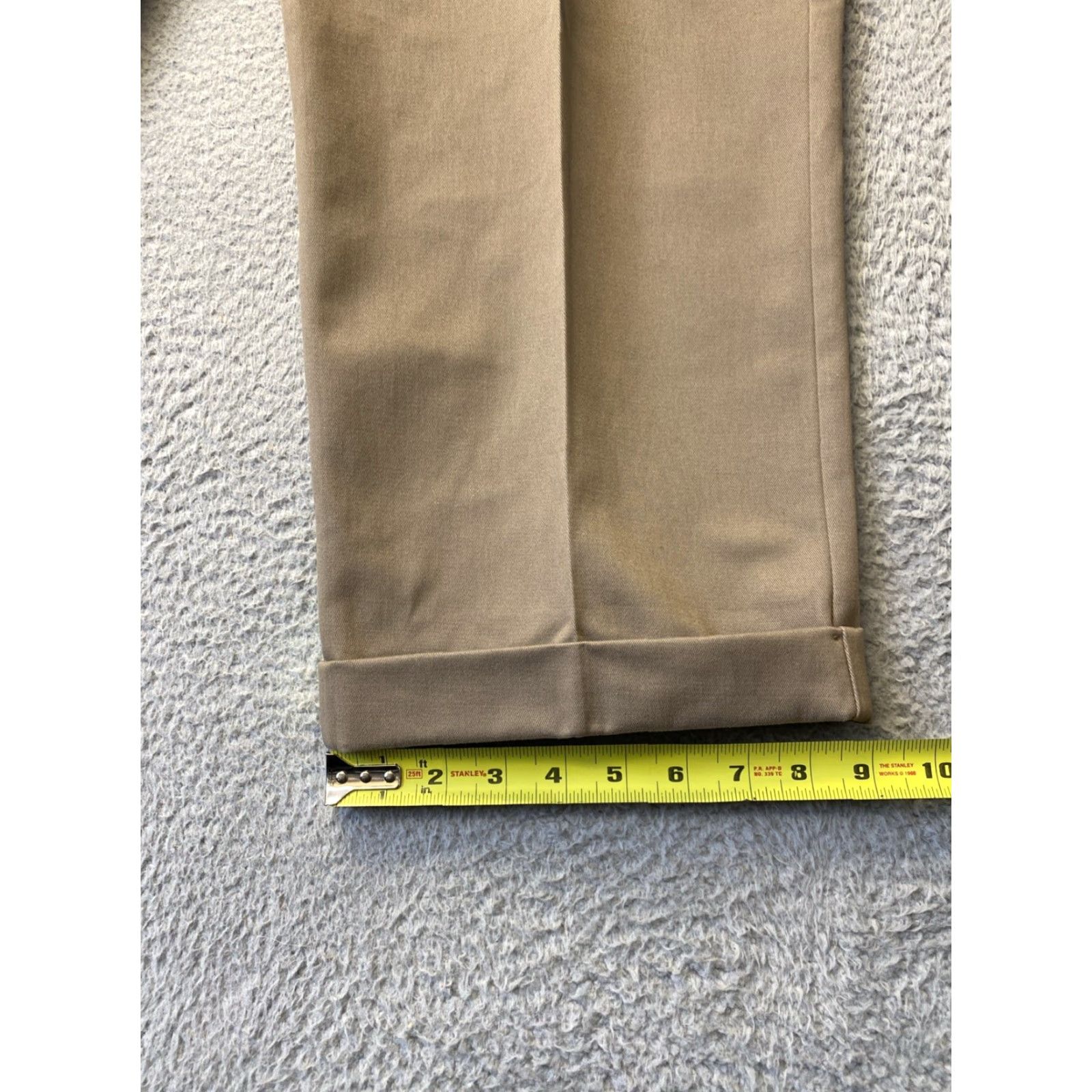 Lands' End Lands' End Men's Chino Pants 34x32 Tan Khaki Pleated Front /0661 Pants Shirt? Size US 34 / EU 50 - 5 Thumbnail