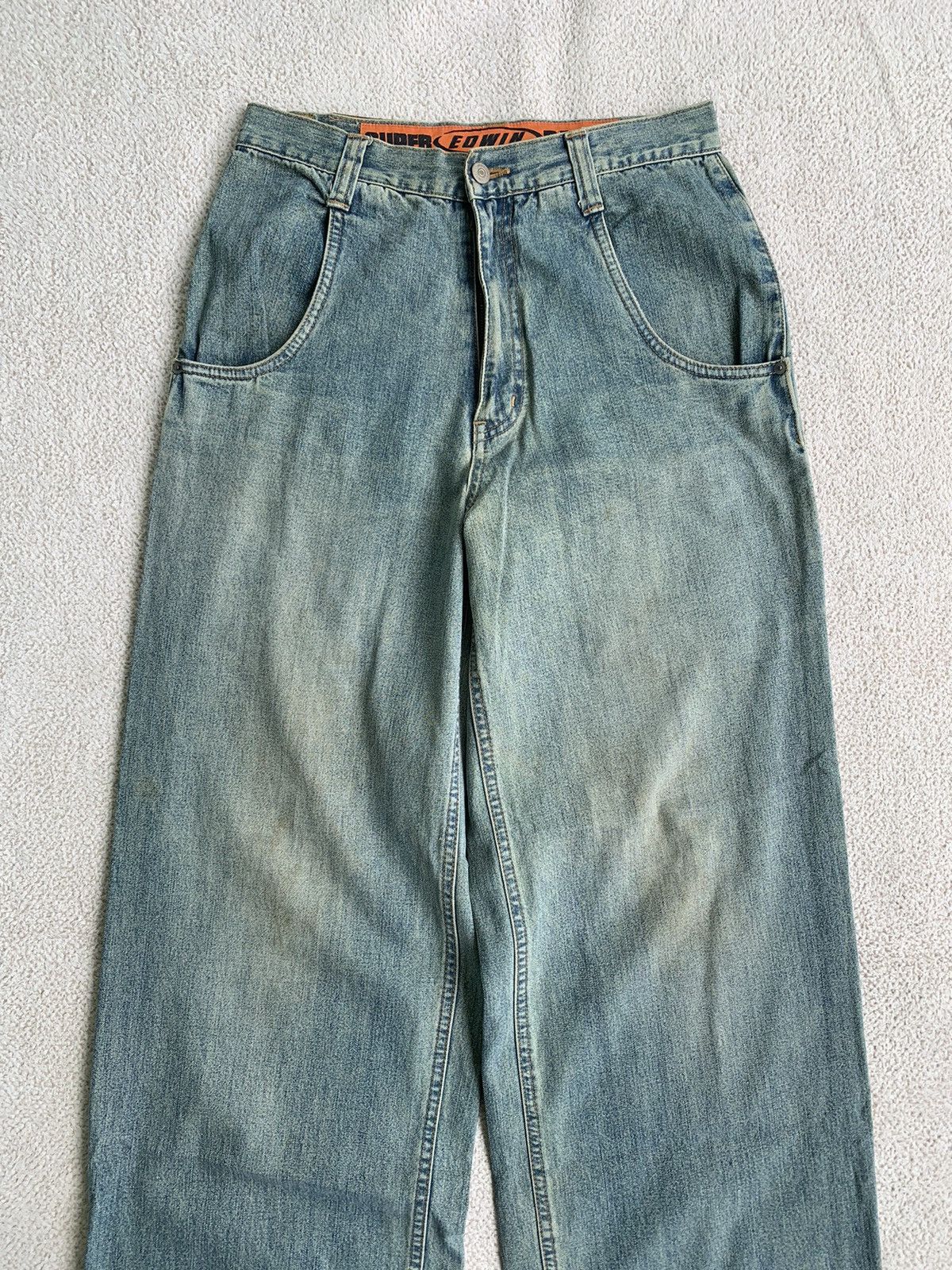 Edwin × Vintage Vintage Edwin Big Pocket Wide Leg Baggy Pants Size US 29 - 4 Thumbnail