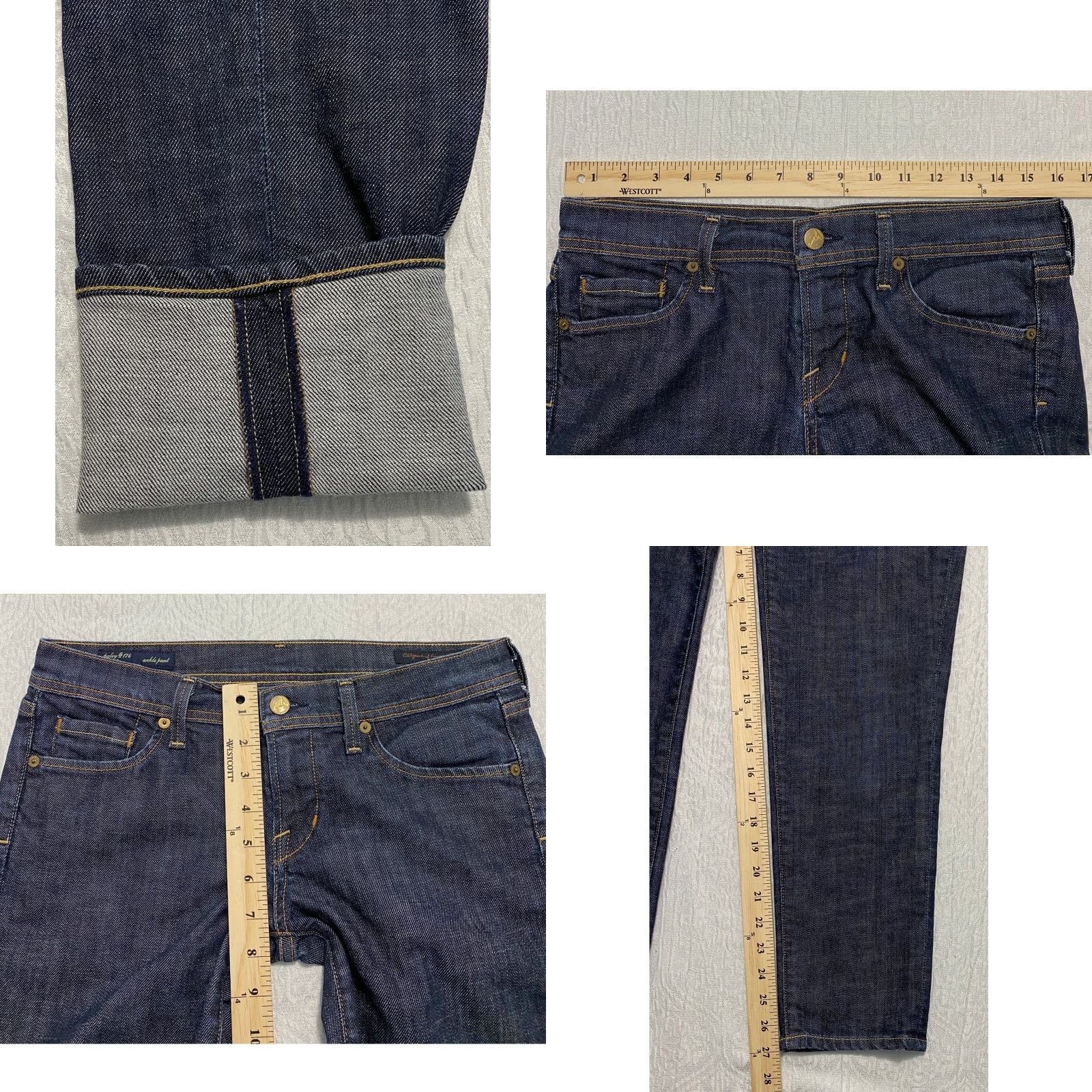 Citizens Of Humanity Citizen of Humanity Paley 174 Ankle Pants Women's Size 29 Blue Made in USA Size 29" - 8 Thumbnail