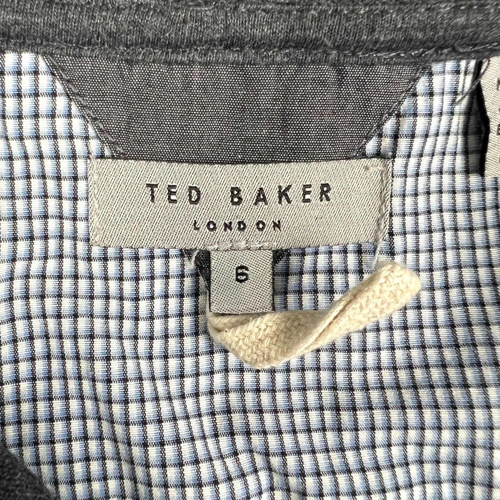 Ted Baker Ted Baker Grey Cotton Button Cardigan Sweater 2XL Mens Shawl Grandpa Size US XXL / EU 58 / 5 - 3 Thumbnail