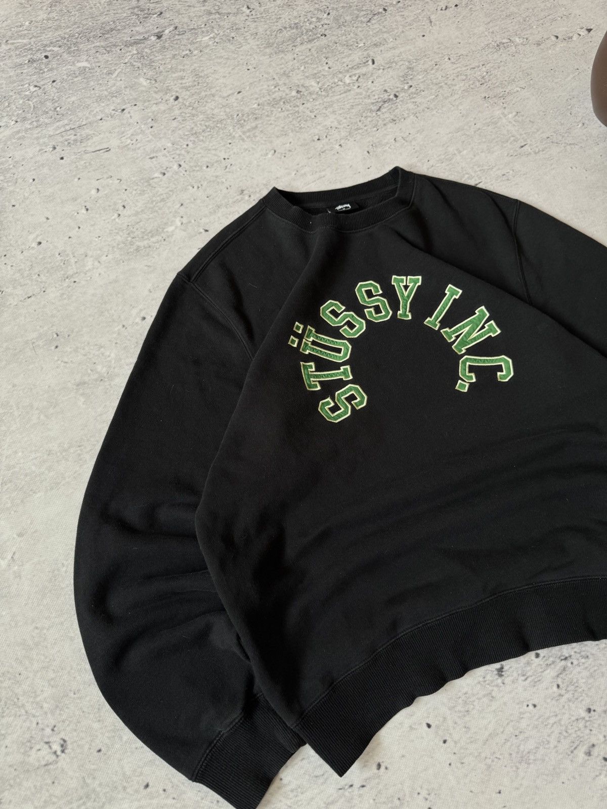Stussy × Vintage STUSSY CENTER HAFT LOGO OVERSIZE BAGGY FIT SWEATSHIRT Size US M / EU 48-50 / 2 - 2 Thumbnail