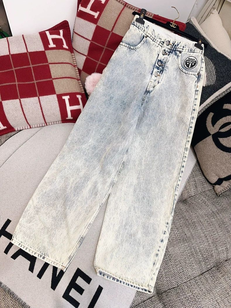 Maison Margiela Maison Margiela Blue fade to make old denim trousers 2504-N Size 25" / US 0 / IT 36 - 8 Thumbnail
