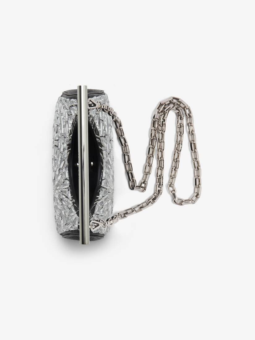 Alexander McQueen o1w1db10925 Size: OS/Mini T-Bar Bag in Black/White Size ONE SIZE - 3 Thumbnail