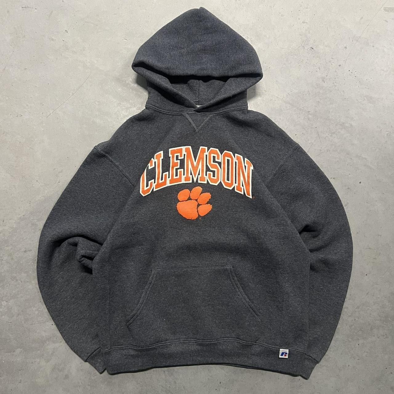 Russell Athletic Crazy Vintage Y2K/2000s Clemson University Tigers Russell Athletic Hoodie! Size US S / EU 44-46 / 1 - 1 Thumbnail