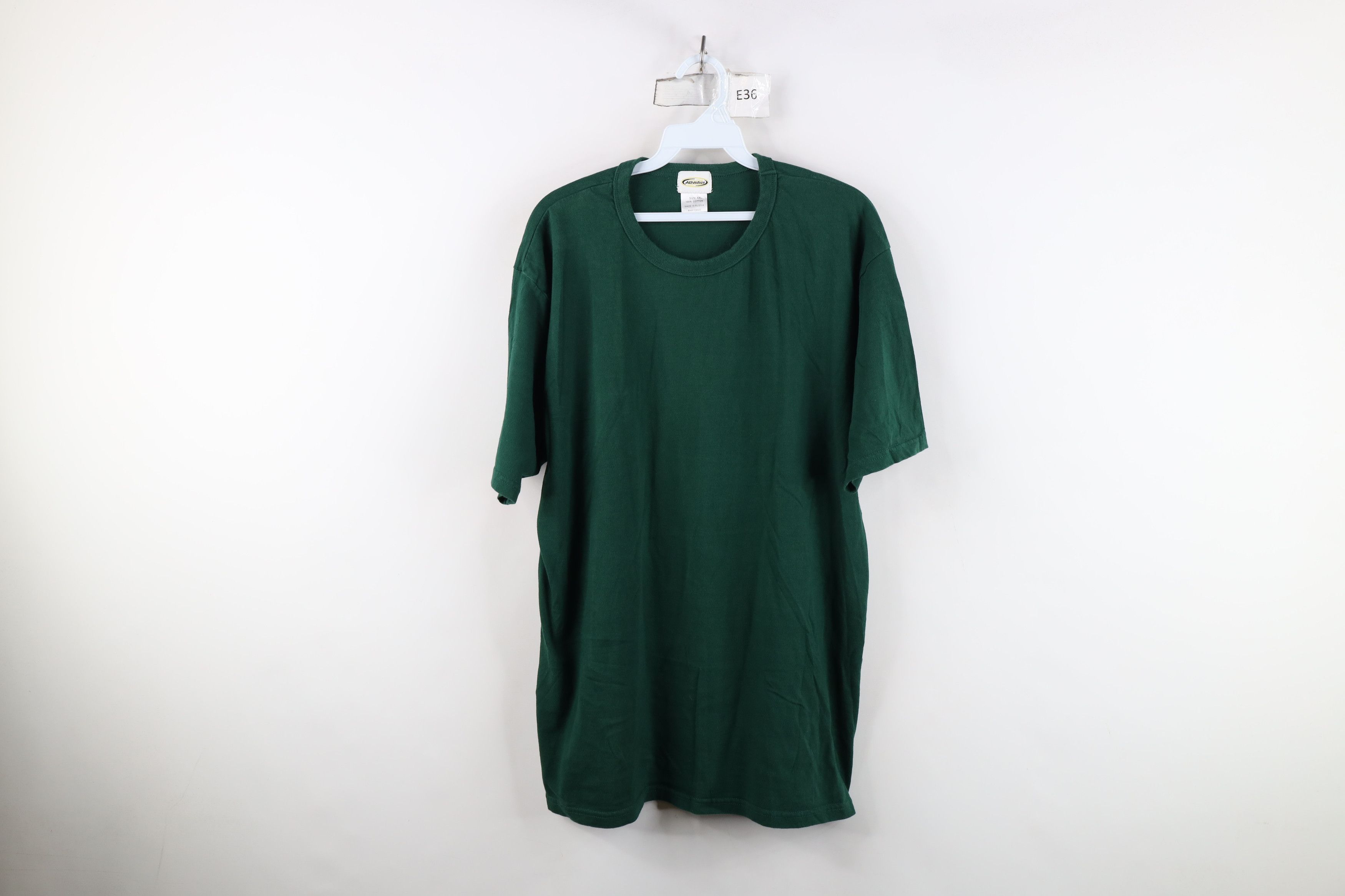Vintage Vintage 90s Streetwear Short Sleeve T-Shirt Green Cotton Size US XXL / EU 58 / 5 - 1 Thumbnail