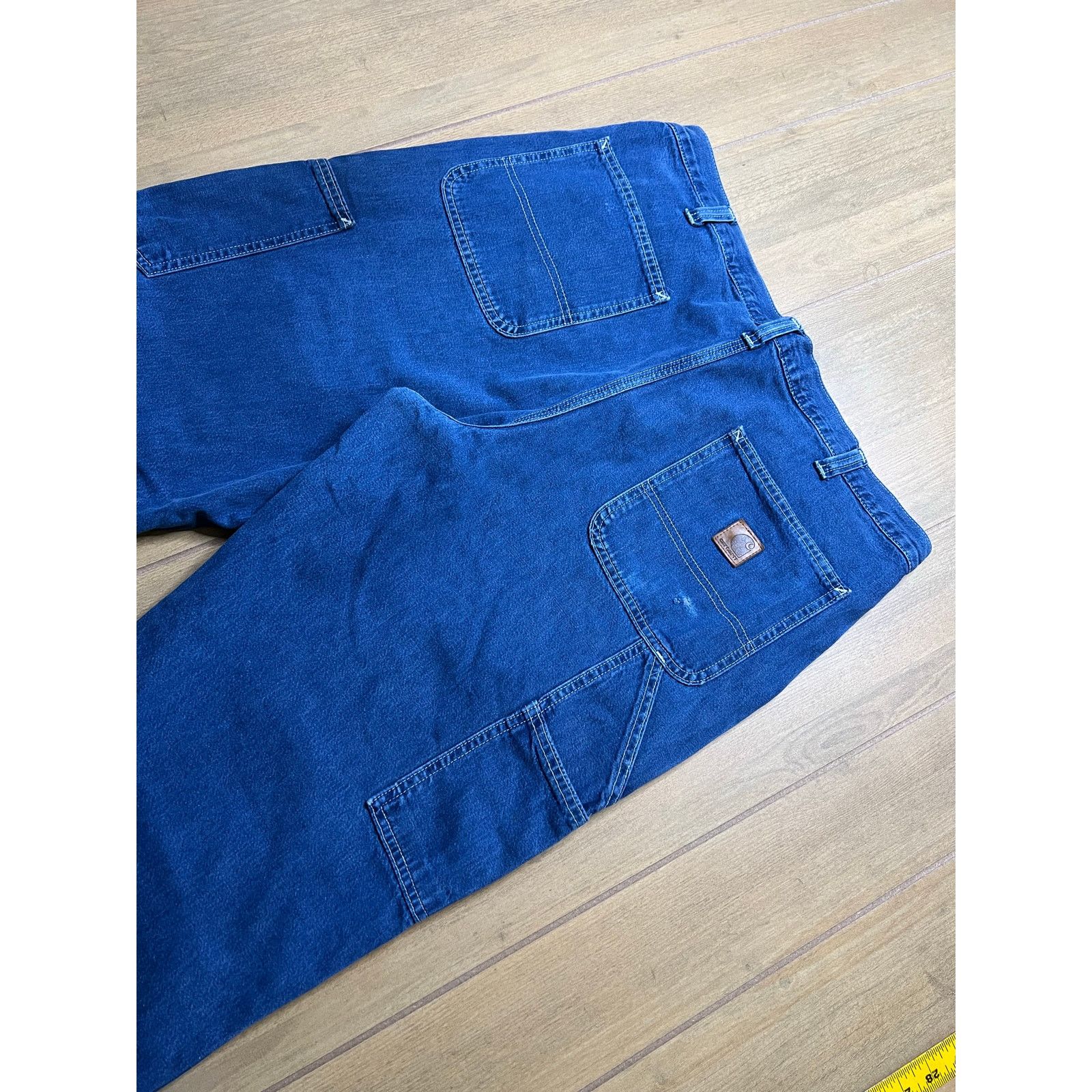 Carhartt Vintage Carhartt Jeans Mens 36x30 Carpenter Dungaree Distres Size US 36 / EU 52 - 3 Thumbnail