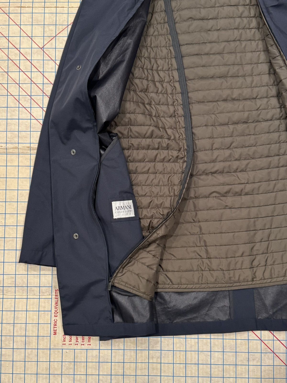 Armani Collezioni Armani Collezioni Long Coat With Insulating Layer Dark Navy Size US M / EU 48-50 / 2 - 8 Thumbnail