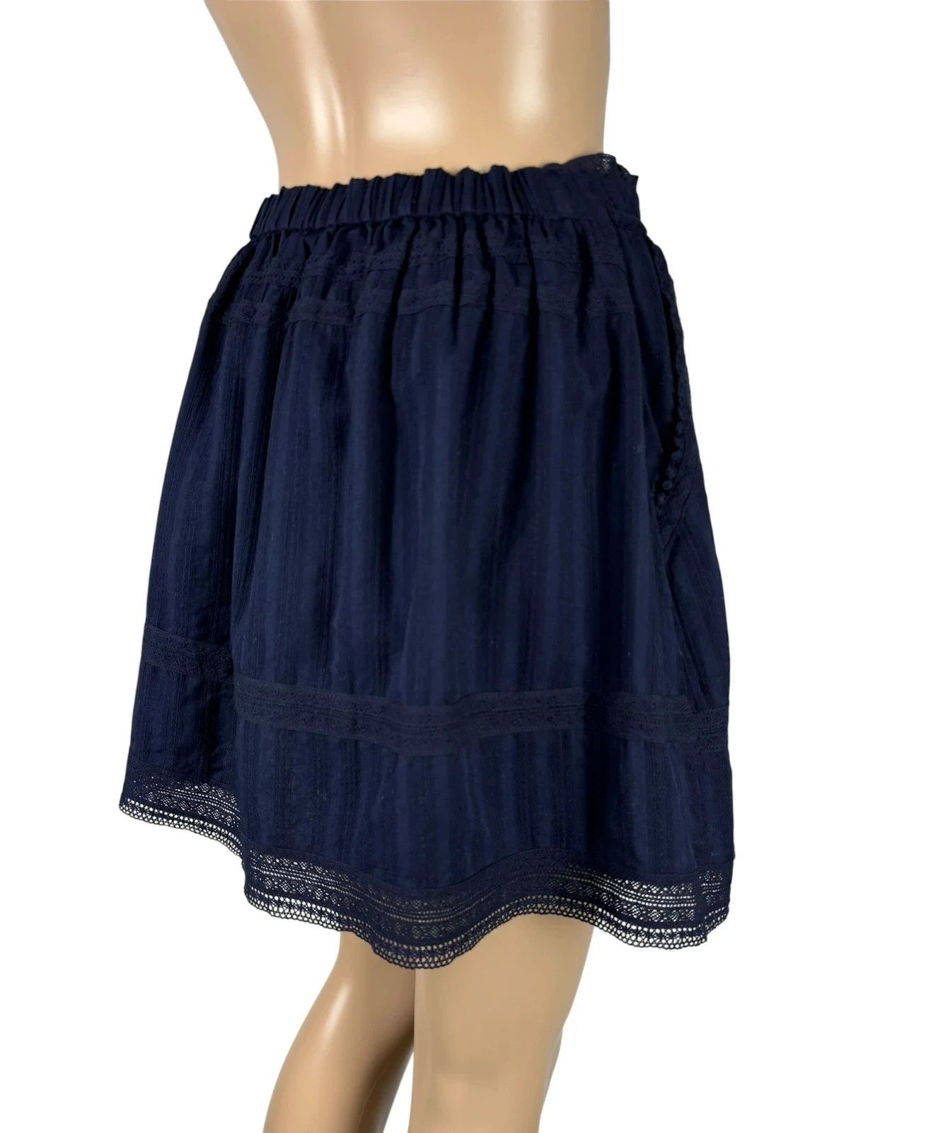 Zadig & Voltaire Zadig & Voltaire Joxini Mini Skirt Lace Cotton size 36 Size 26" / US 2 / IT 38 - 8 Thumbnail