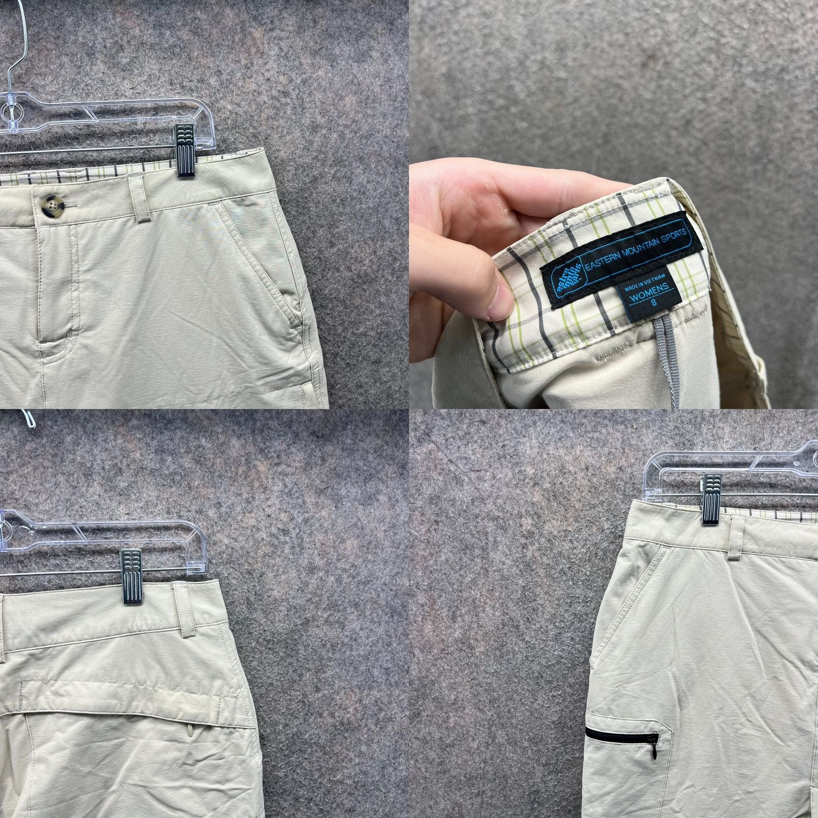 Eastern Mountain Sports VINTAGE? EASTERN MOUNTAIN SPORTS Skirt Womens Small Beige Stretch Outdoor Hiking Pockets Size 28" / US 6 / IT 42 - 8 Thumbnail
