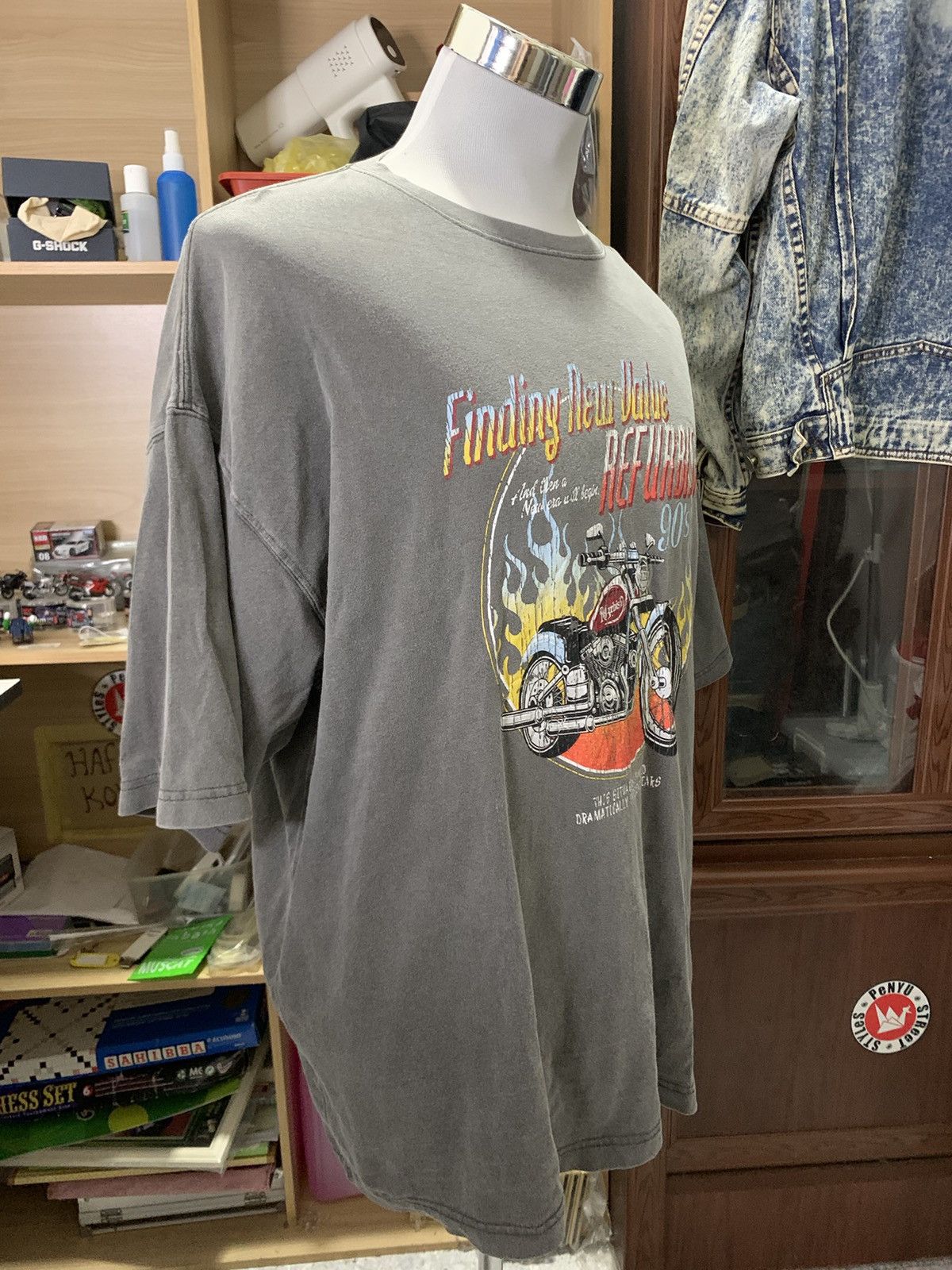 Japanese Brand Back number Refurbish Tee Size US L / EU 52-54 / 3 - 4 Thumbnail