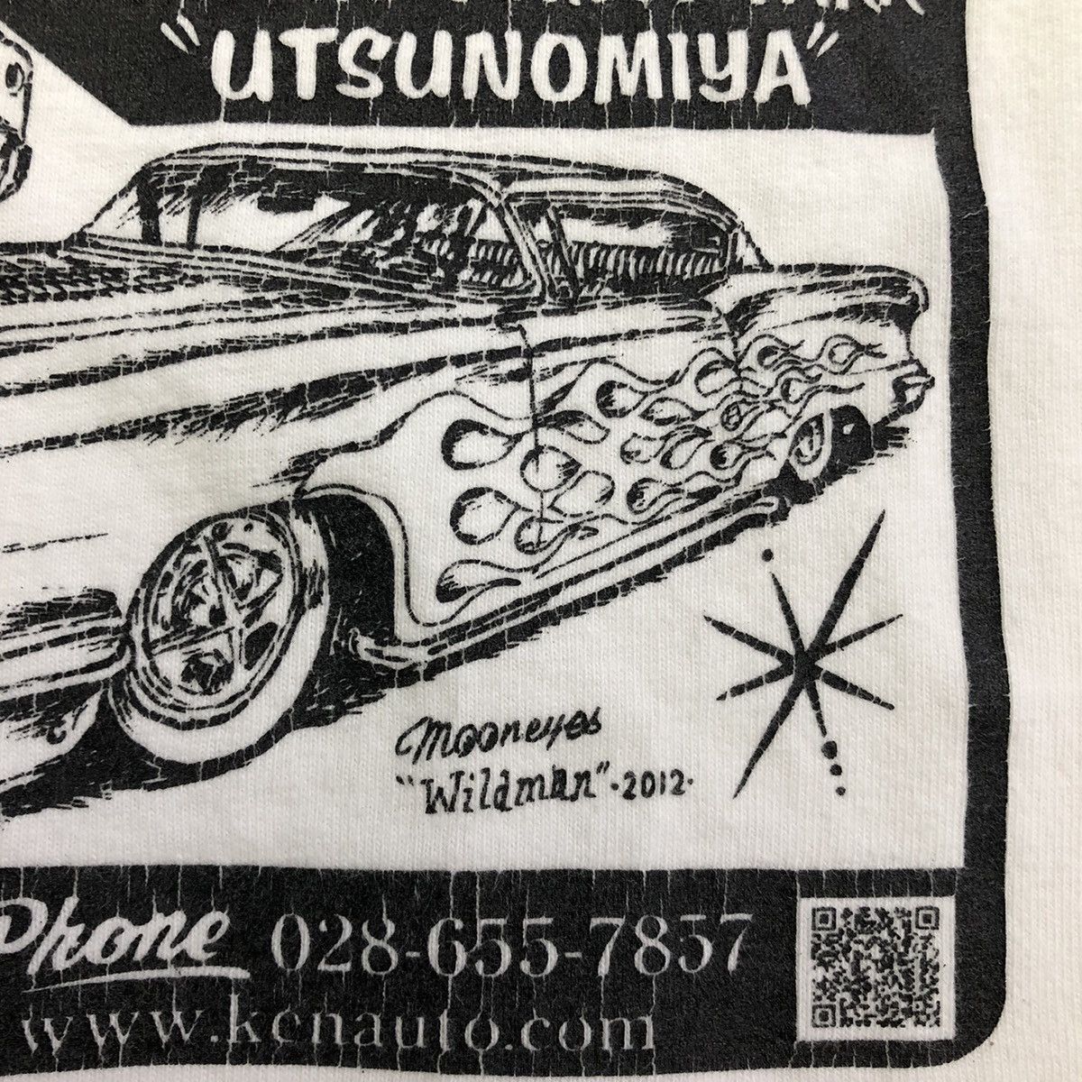 Vintage Moon Eyes Wildman 2012 Classic Automobile Event Tshirt Size US S / EU 44-46 / 1 - 4 Thumbnail