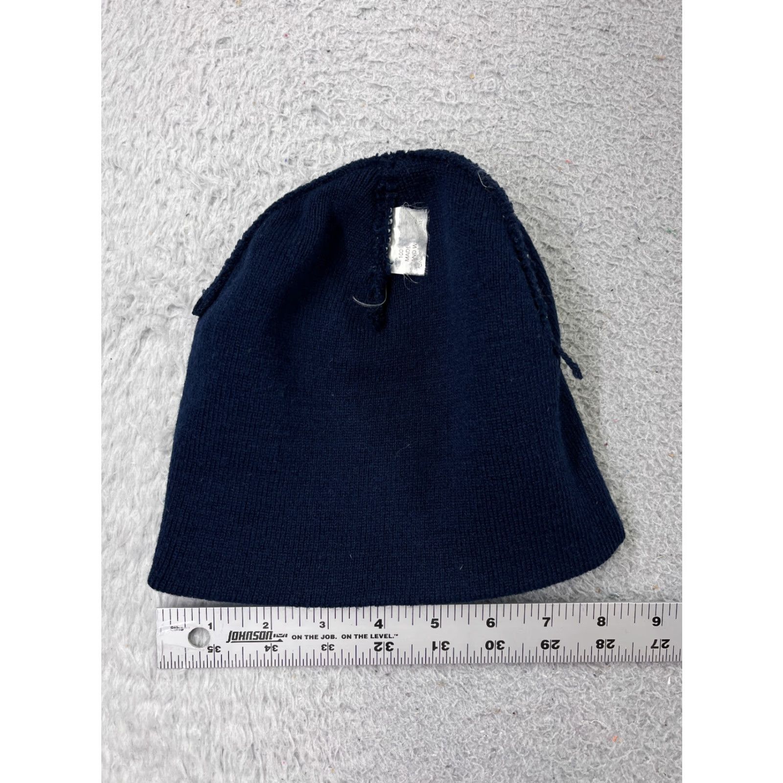 Vintage Beanie Crossfit Menace Blue Adult One Size Knit Acrylic Logo Beanie Mens Size ONE SIZE - 5 Thumbnail