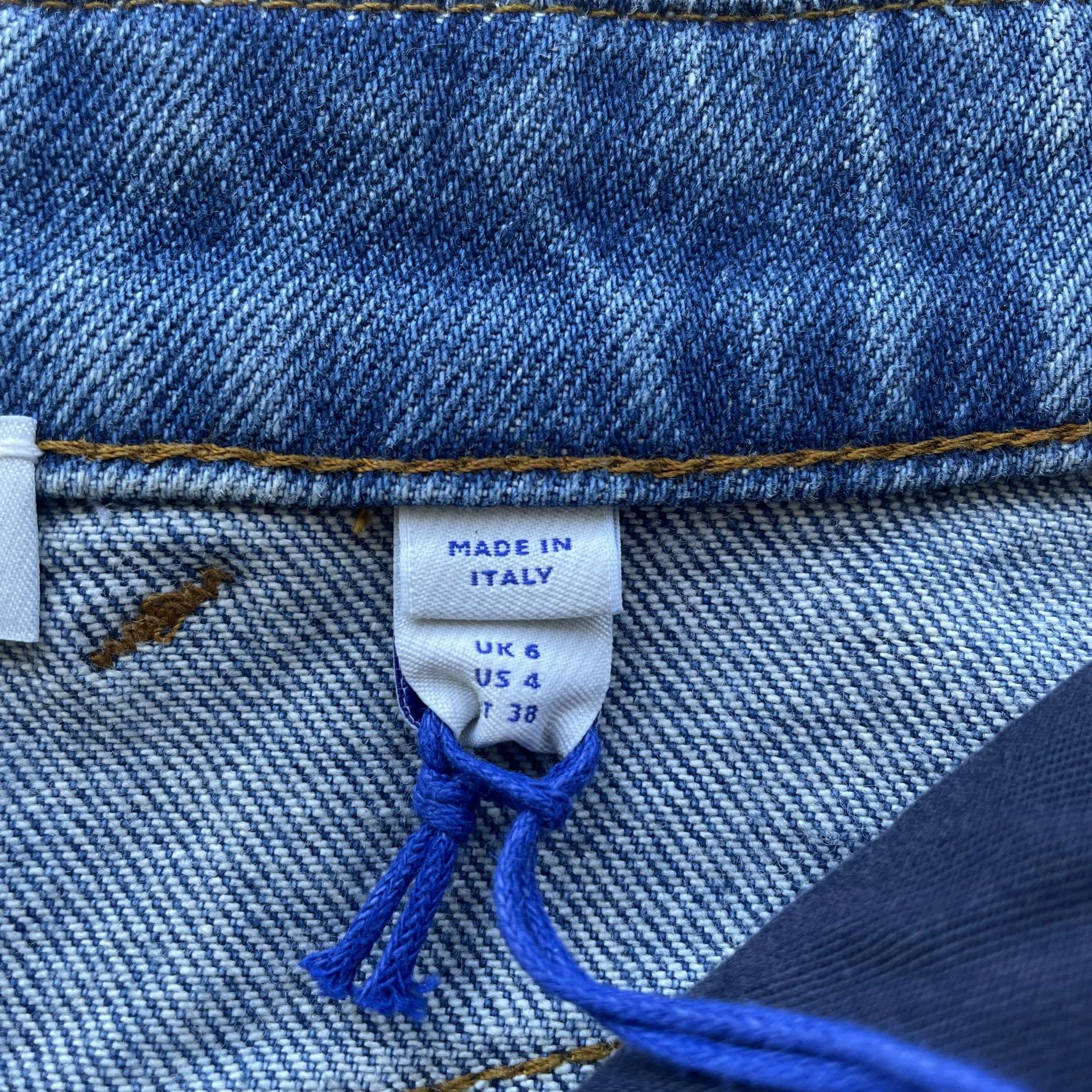 Burberry Burberry SS25 Equestrian Logo Denim Dress Women's Blue 6 Size 28" / US 6 / IT 42 - 6 Thumbnail
