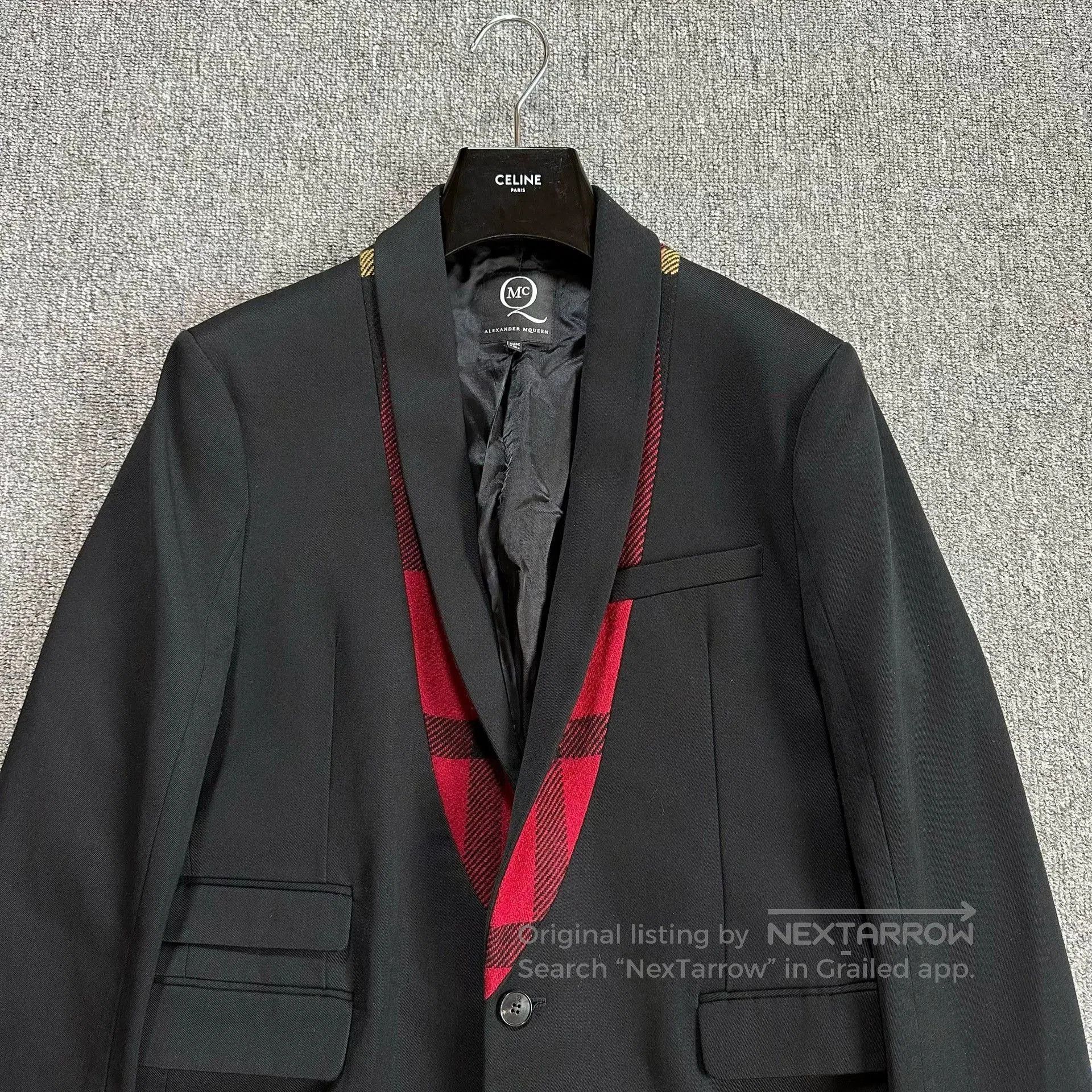Alexander McQueen Alexander McQueen Black Paneled Collar Blazer. Size US M / EU 48-50 / 2 - 2 Thumbnail