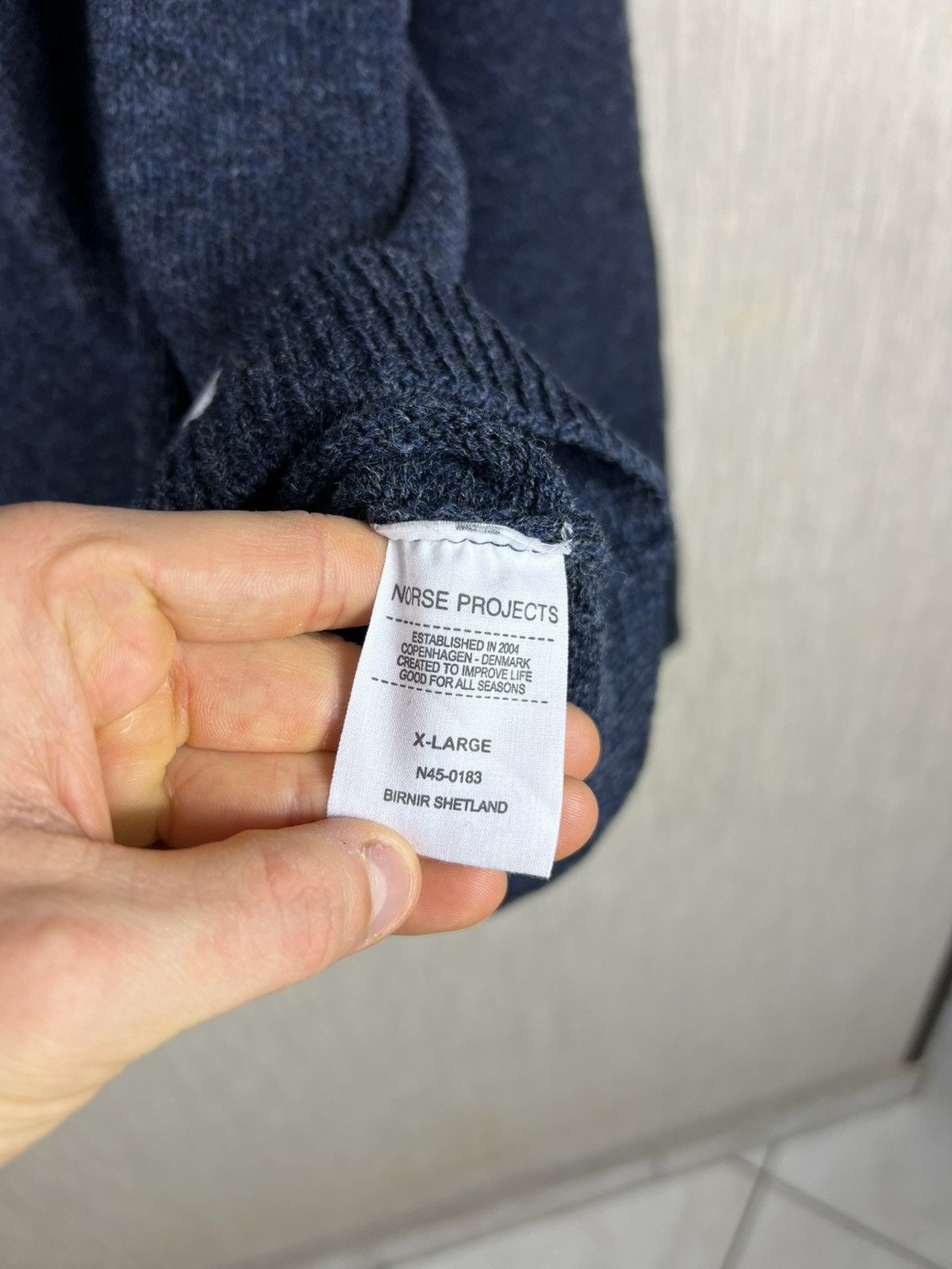 Norse Projects Norse Projects Birnir Shetland sweater casual knit heather Size US XL / EU 56 / 4 - 13 Thumbnail