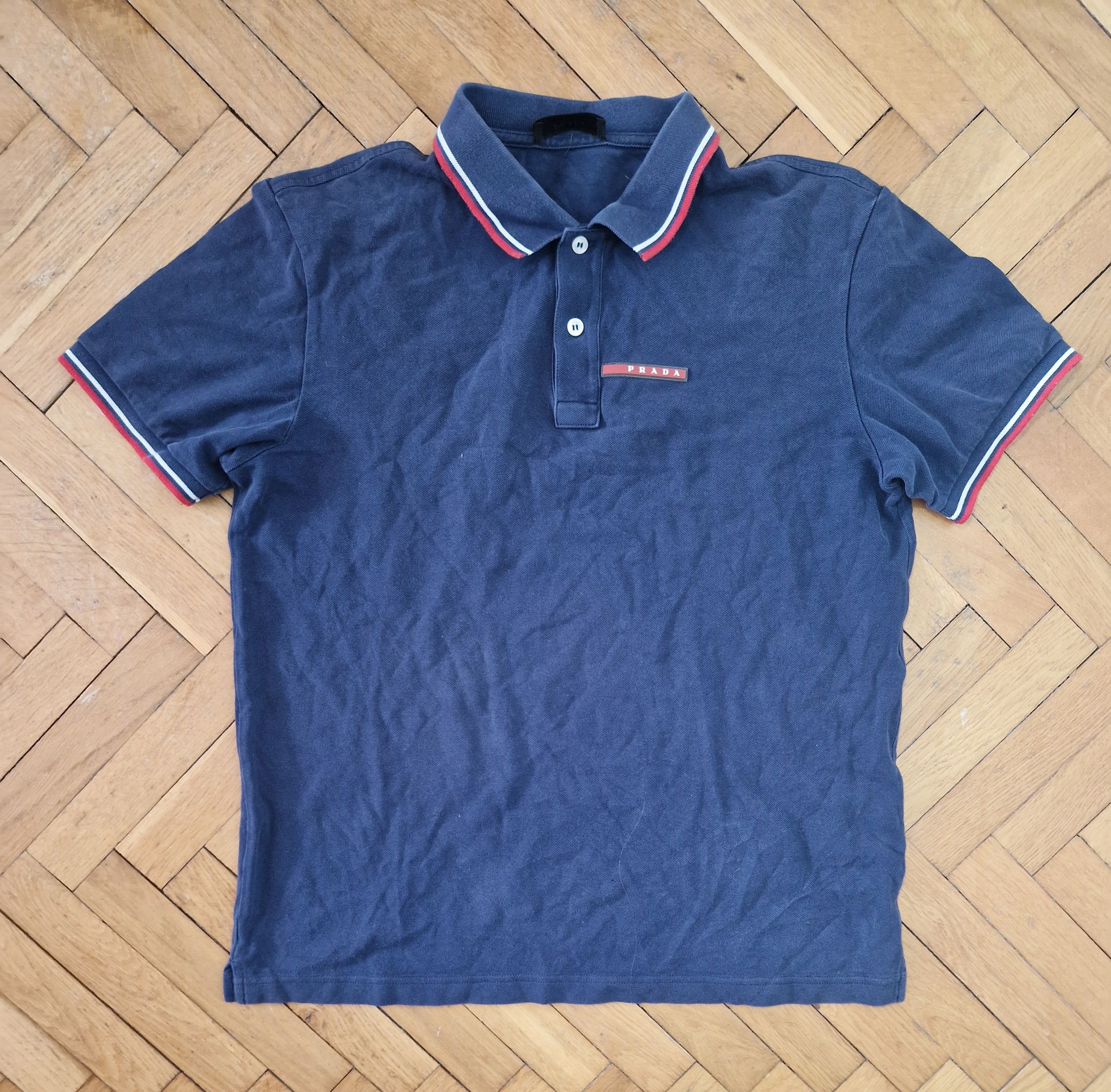 Prada Prada navy polo t-shirt Size US XL / EU 56 / 4 - 1 Thumbnail