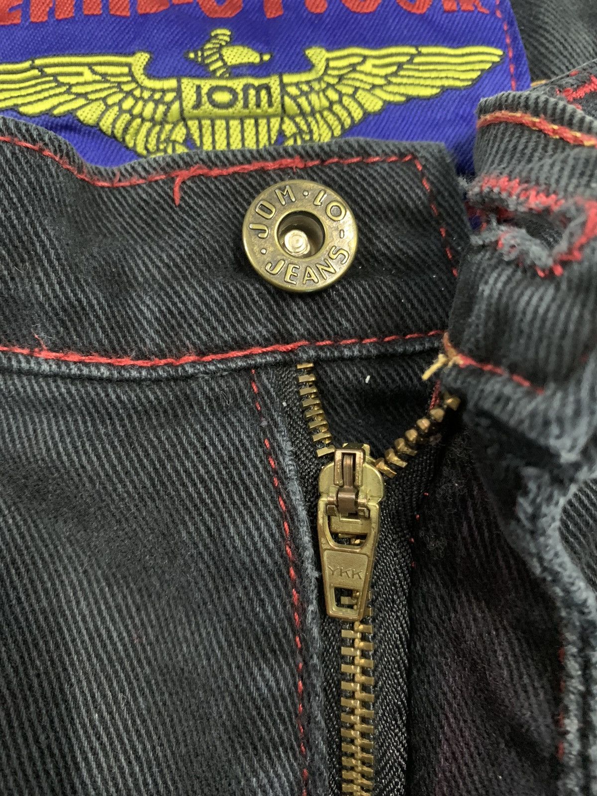Hysteric Glamour Vintage Jom Jean-0I Black Baggy Wide Leg Flare Jeans Size 27" / US 4 / IT 40 - 4 Thumbnail