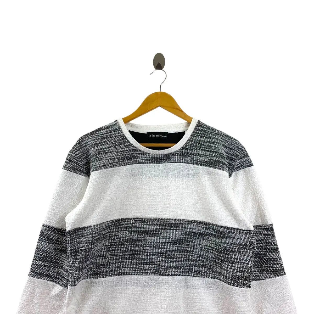 In The Attic IN THE ATTIC HOMME Collection Striped Tee Shirt Top Long Size US XL / EU 56 / 4 - 5 Thumbnail