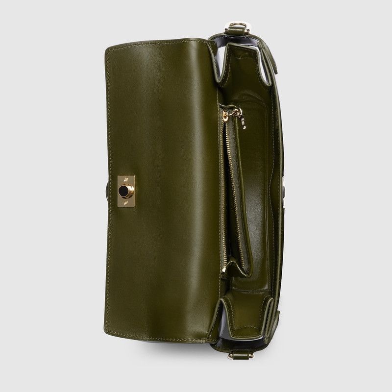 Gucci o1la5ras0526 Size: OS / Small Half-Moon Top Handle Bag Green Size ONE SIZE - 8 Thumbnail