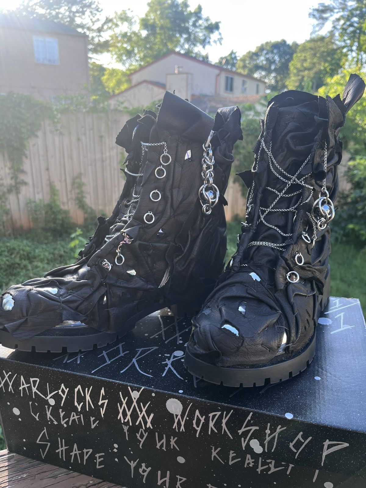 Other Warlocks Workshop ~ Chrome Martens Size US 10 / EU 43 - 5 Thumbnail