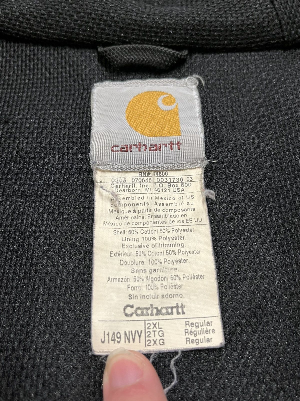 Carhartt × Vintage Carhartt vintage thermal lined zip up hoodie workwear skater Size US XXL / EU 58 / 5 - 8 Thumbnail