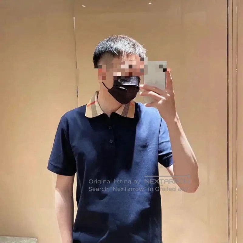 Burberry Burberry Men's Black Logo Check Polo Shirt. Size US XL / EU 56 / 4 - 8 Thumbnail