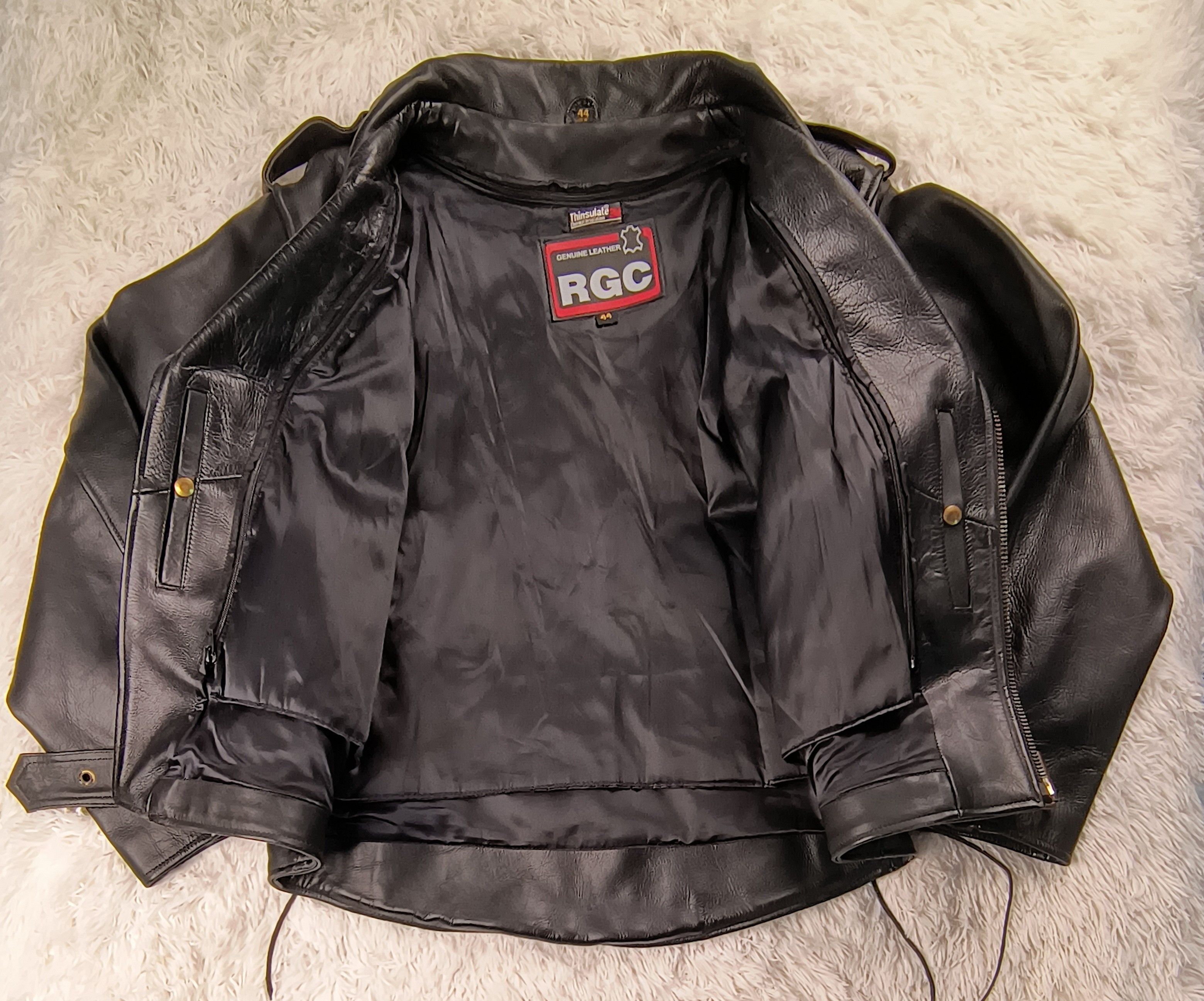 Genuine Leather Vintage Thinsulate RGC genuine leather jacket Size US M / EU 48-50 / 2 - 6 Thumbnail