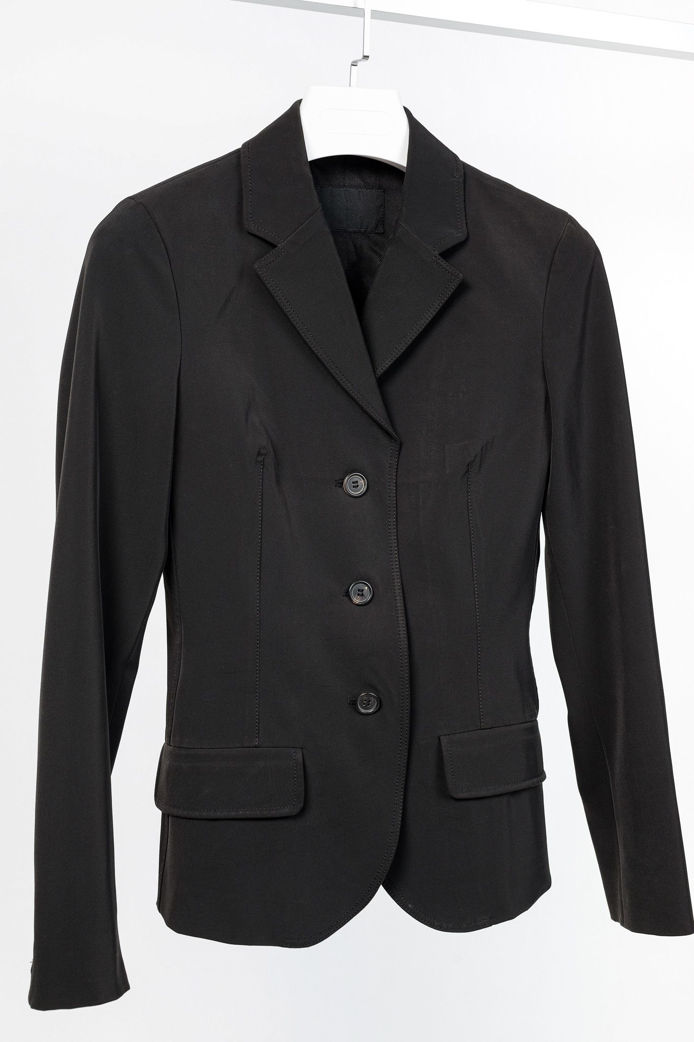 Prada Prada Black Twill 3-Button Blazer Size S / US 4 / IT 40 - 3 Thumbnail