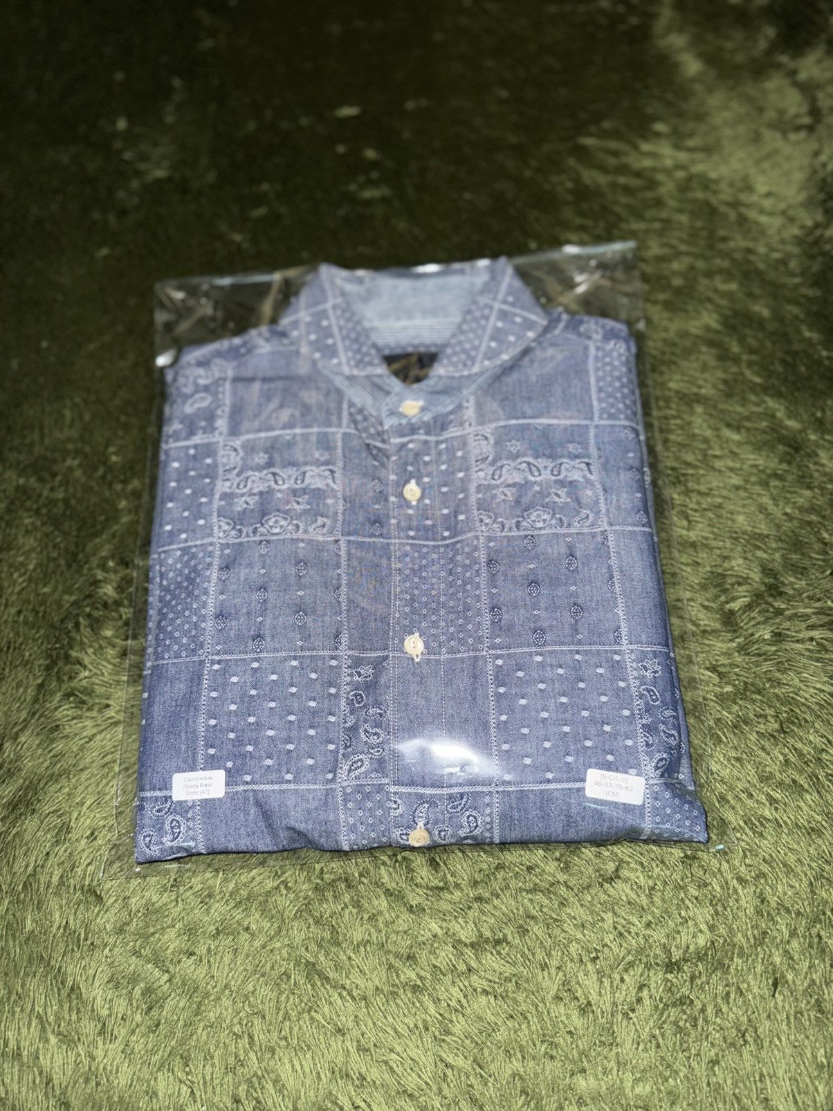 Japanese Brand [42] Customellow MVW Paisley Patchwork Chambray Shirt Size US L / EU 52-54 / 3 - 13 Thumbnail