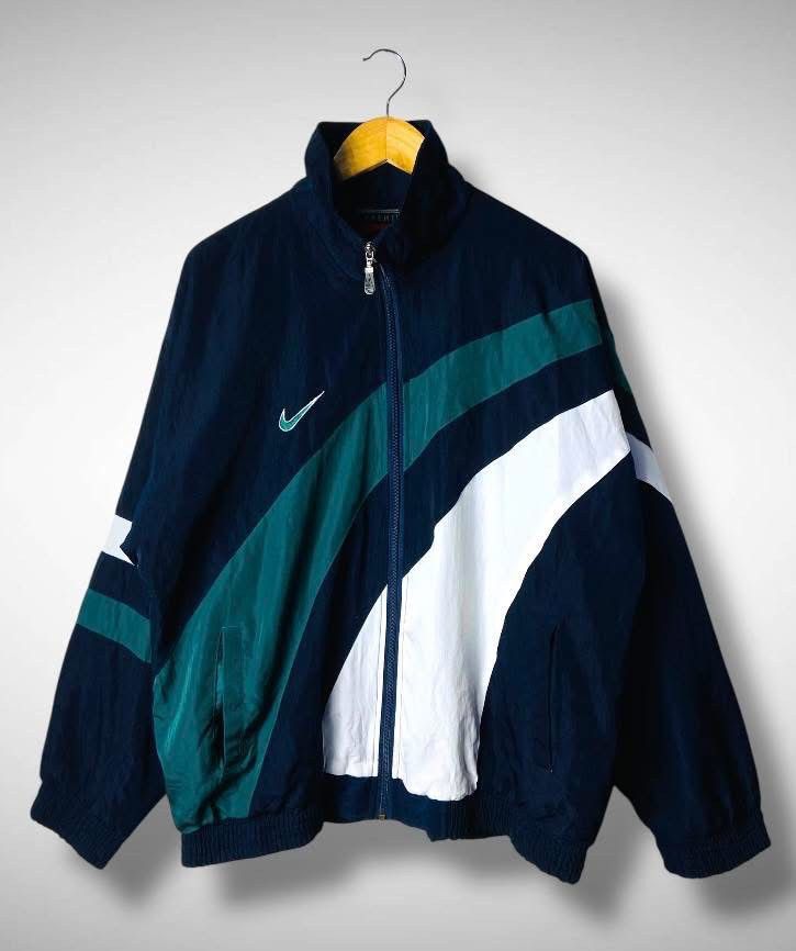 Nike 🔥VTG NIKE PREMIER 90s SWOOSH NYLON JACKET Size US L / EU 52-54 / 3 - 2 Thumbnail