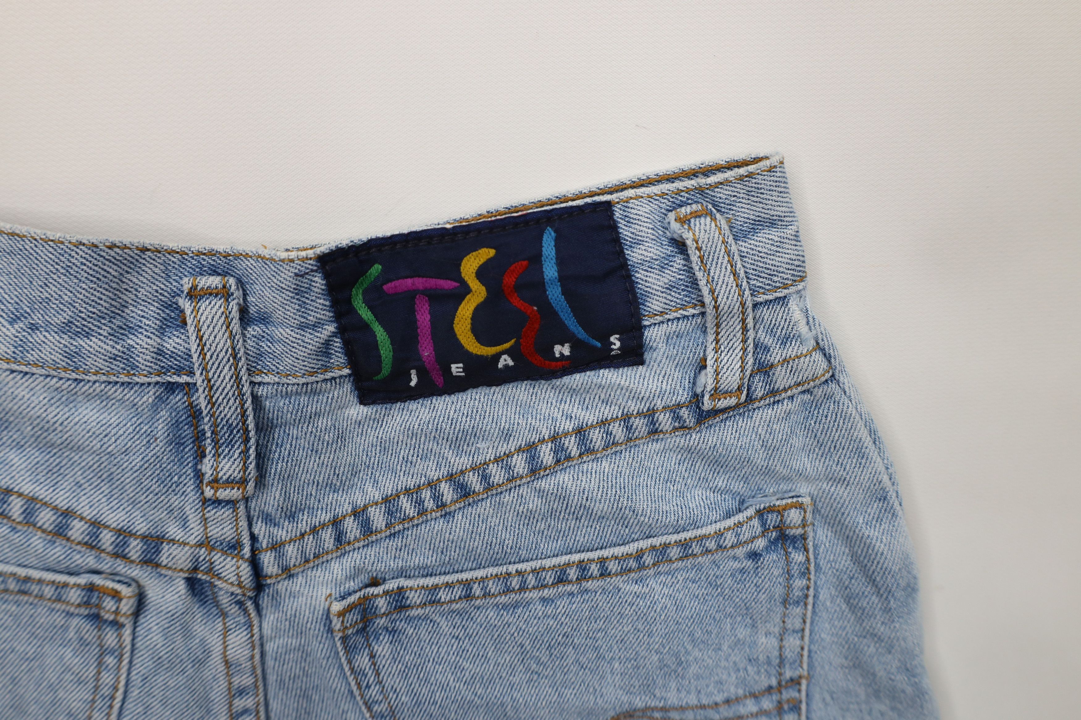 Vintage Vintage 90s Streetwear Cuffed Denim Jean Shorts Jorts USA Size 27" / US 4 / IT 40 - 15 Thumbnail