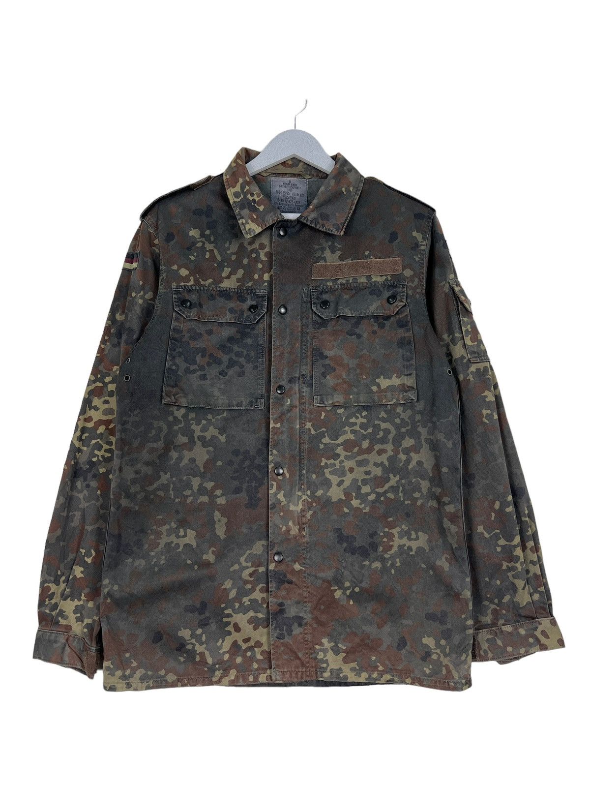 Vintage 🔥 VINTAGE GERMAN MILITARY GE KOHLER GMBH CAMO FIELD JACKET Size US M / EU 48-50 / 2 - 2 Thumbnail