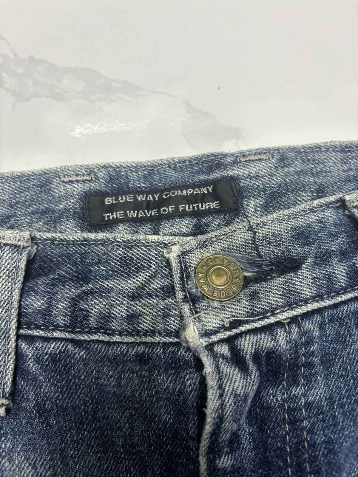 Hysteric Glamour 🔥BLUE WAY DISTRESSED DENIM BIKER JEANS STYLE PPFM Size US 31 - 9 Thumbnail