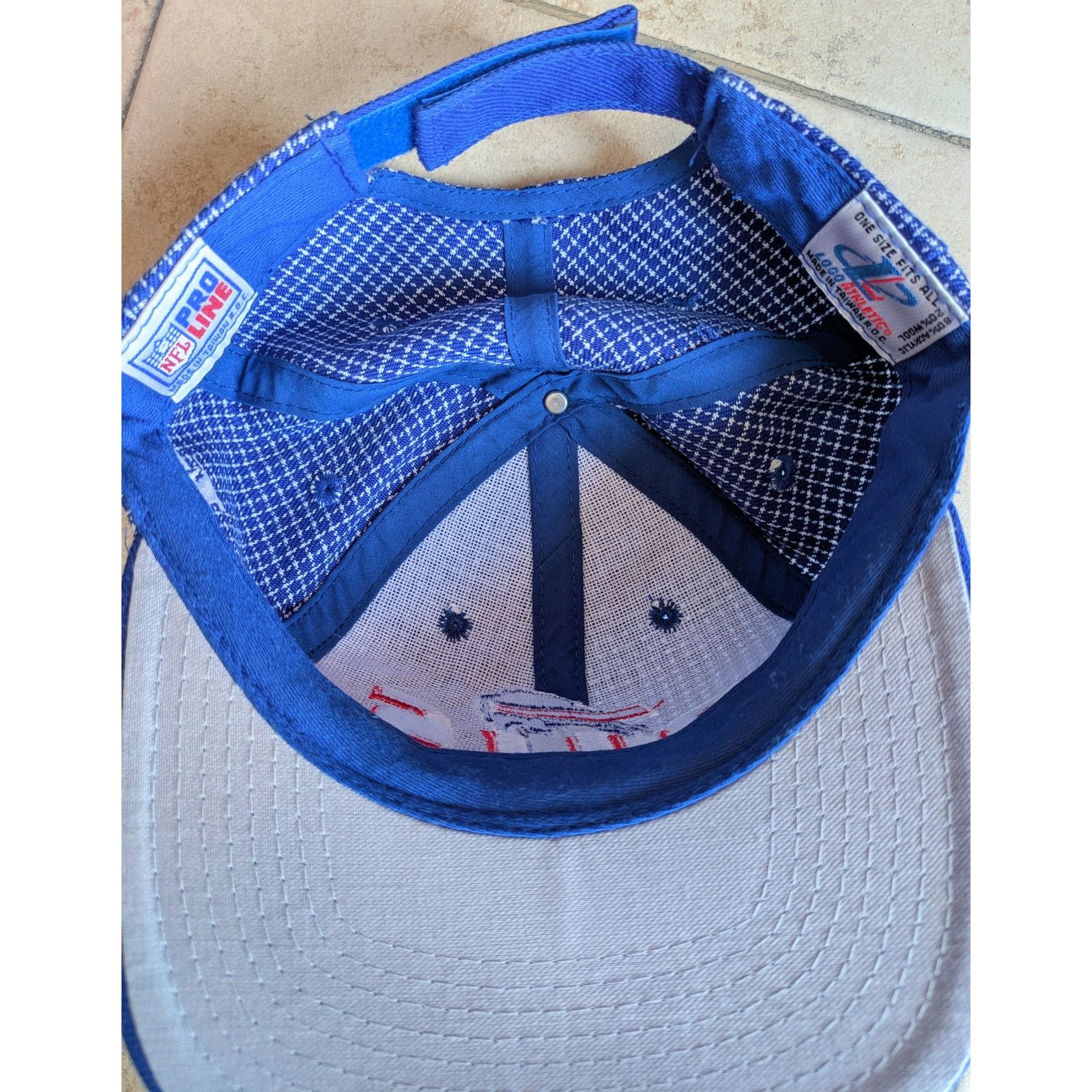 Logo Athletic × Sports Specialties Buffalo Bills 90s GRID strap back Bruce hat NFL Pro vintage Size ONE SIZE - 4 Thumbnail