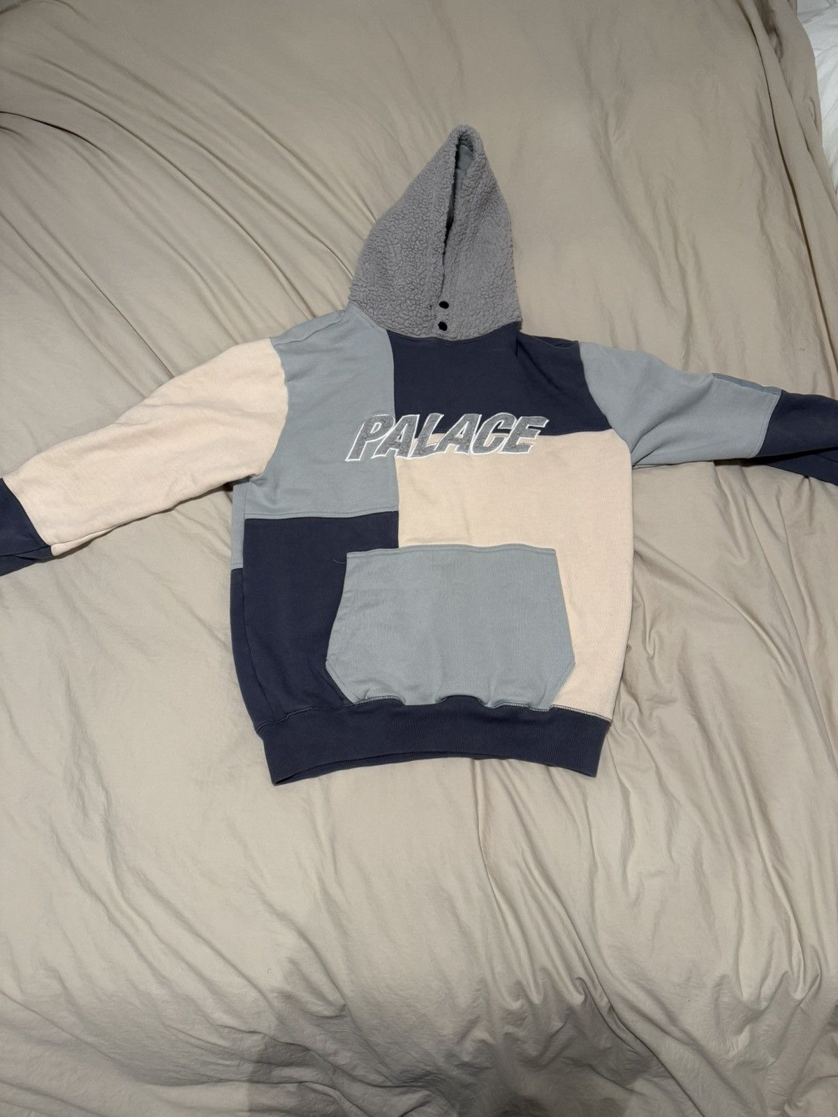 Palace Palace Color Block Sherpa Hoodie Size US L / EU 52-54 / 3 - 1 Thumbnail
