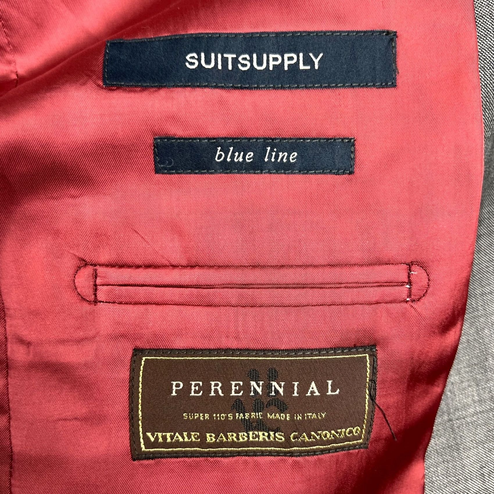 Suitsupply Suitsupply Coat Mens 40 Gray Perennial Wool Suit Blazer Pants Set 40L 32x32 Grey Size 40R - 6 Thumbnail