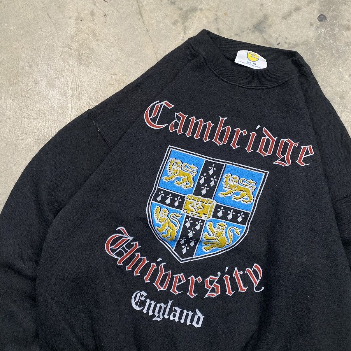 Vintage 90s Cambridge University England Boxy Crewneck Size US M / EU 48-50 / 2 - 2 Thumbnail
