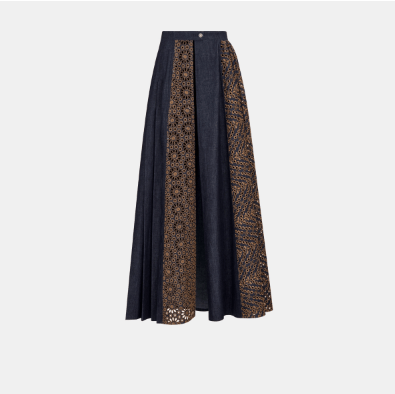 image of Dior O1Bcso1Str0524 Skirts In Navy Blue, Women's (Size 27)