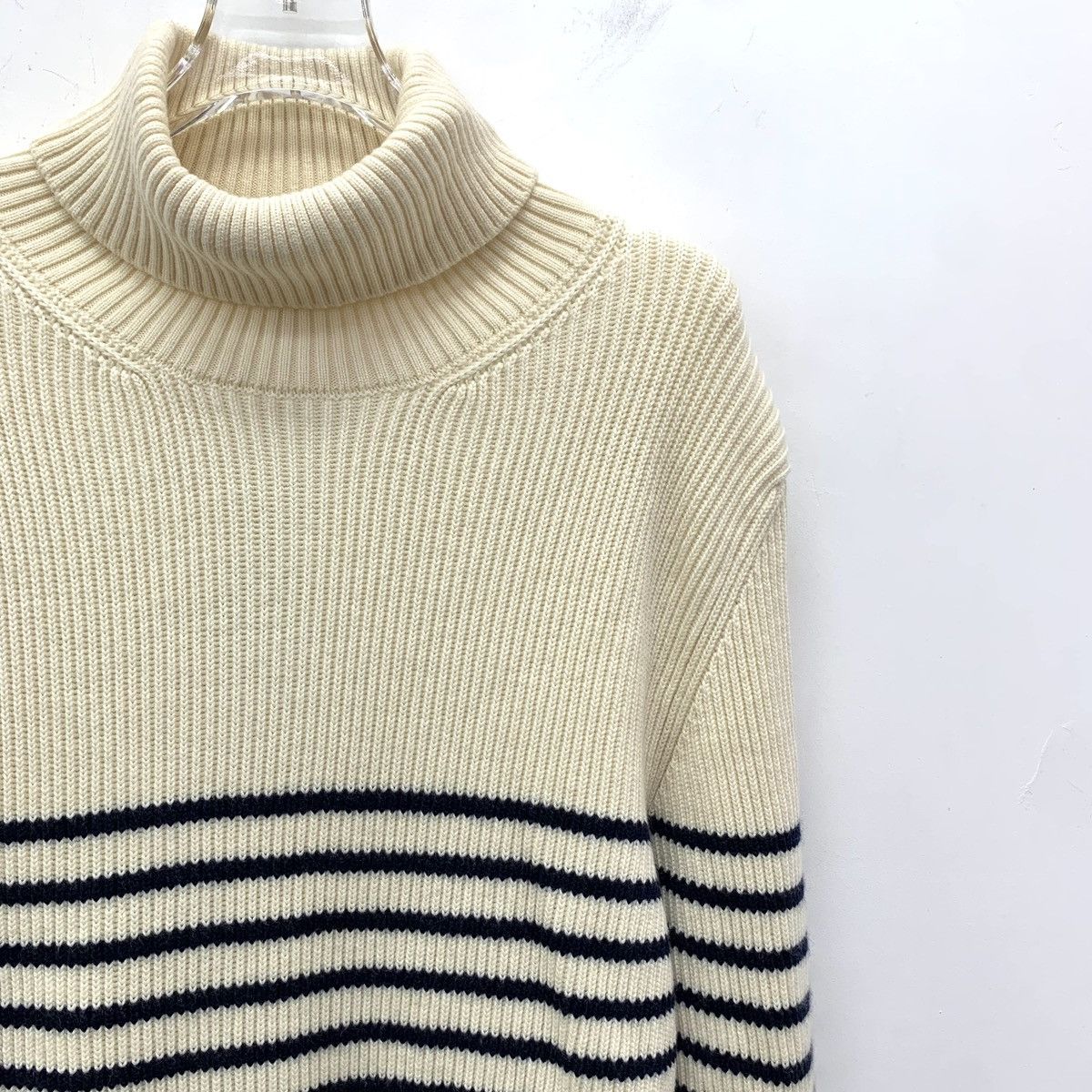 Moncler Moncler Striped Turtleneck Long Sleeve Knit Sweater K26WX Size XL / US 12-14 / IT 48-50 - 3 Thumbnail