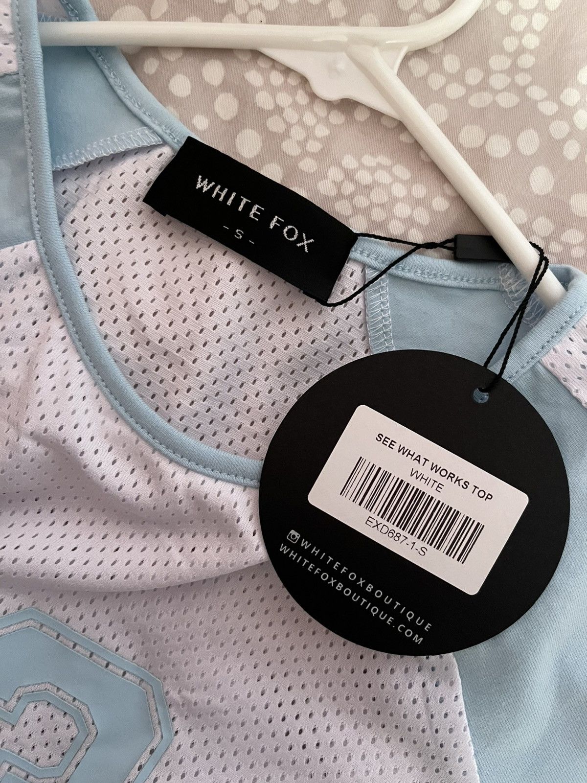 Fox Racing White Fox Cropped Short Sleeve Size S / US 4 / IT 40 - 3 Thumbnail