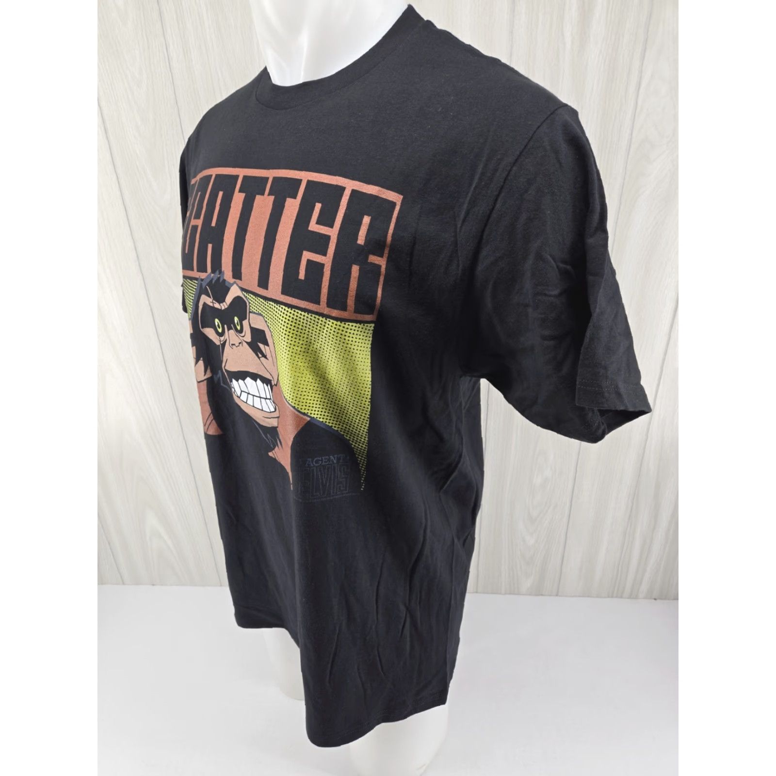 Vintage Agent Elvis Scatter Shirt T-Shirt Size Large Men's Black Cotton Regular 90s Cartoon Holiday School T-Shirt Size US L / EU 52-54 / 3 - 5 Thumbnail