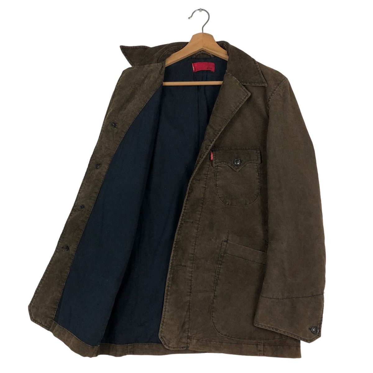 Levi's 🔥Vintage Corduroy Biker Jacket Levi’s Red Tab Size US M / EU 48-50 / 2 - 11 Thumbnail