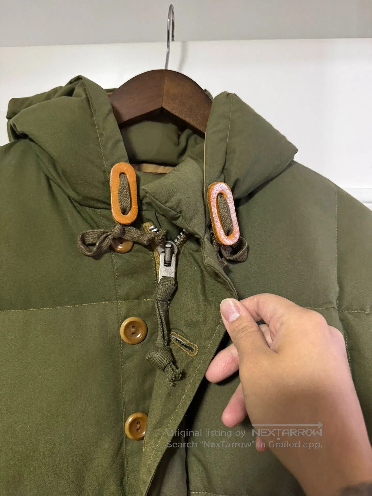 COLIMBO Vintage Green Down Jacket for Cold Weather. Size US L / EU 52-54 / 3 - 2 Thumbnail