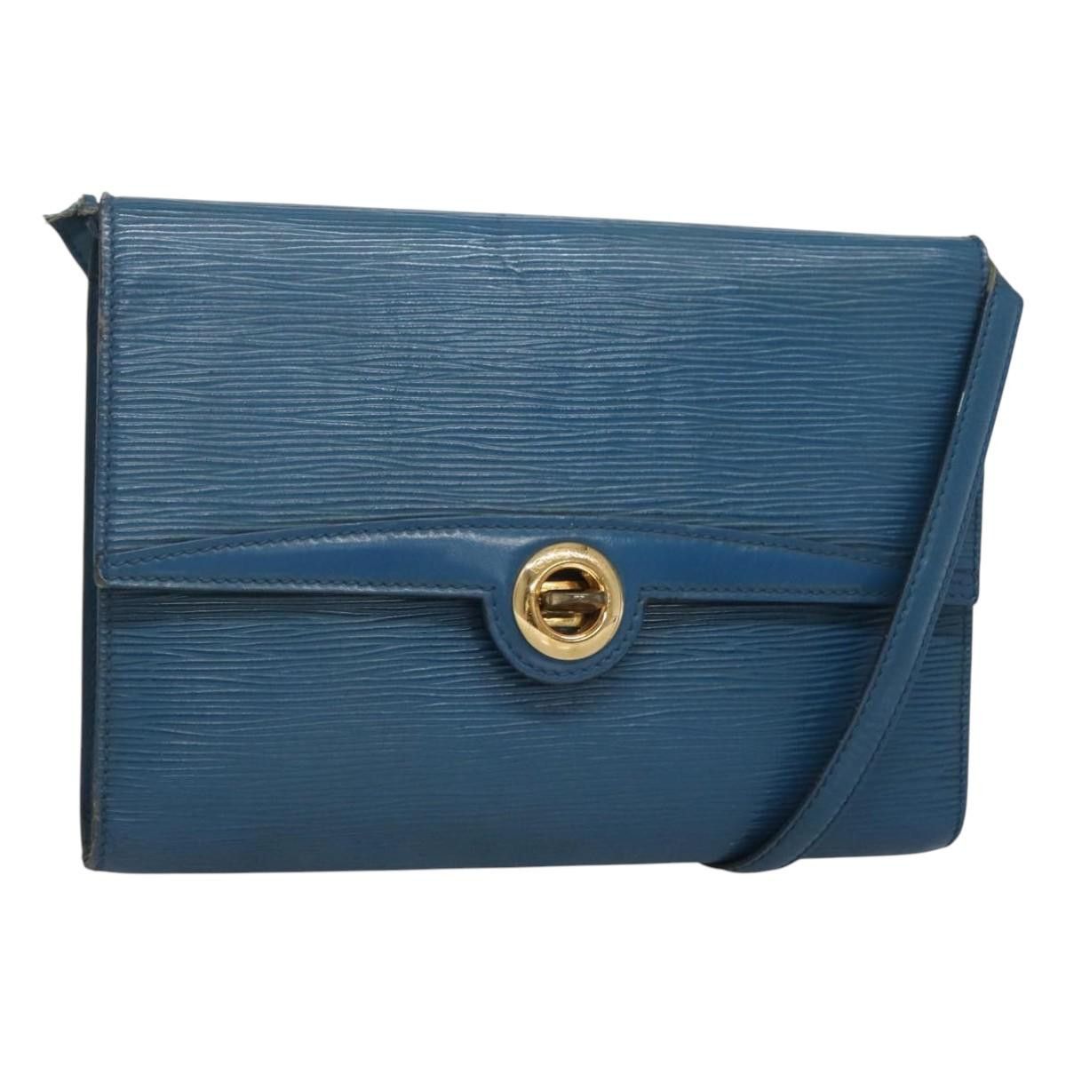 Louis Vuitton LOUIS VUITTON Epi Pochette Arche Shoulder Bag Blue M52575 Size ONE SIZE - 1 Thumbnail