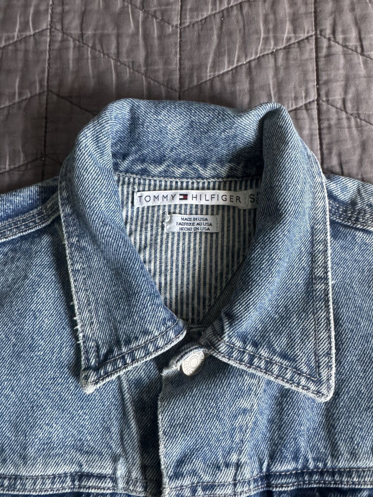 Tommy Hilfiger Women’s Vintage Tommy Hilfiger Demin Jacket Size S / US 4 / IT 40 - 4 Thumbnail