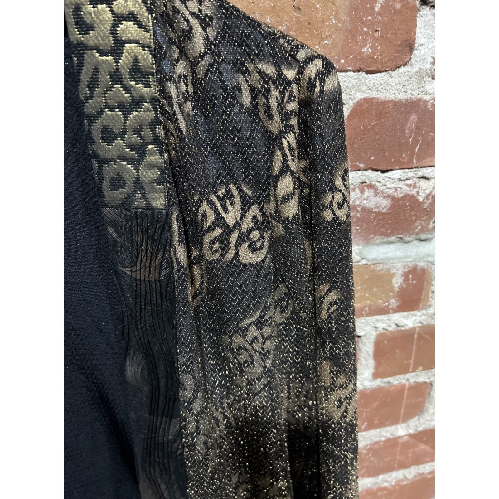 Vintage Chico’s Cardigan Sweater Women Large Black Round Neck Long Sleeve Sequin Duster Knit Bohemian Party/Cocktail Casual Size L Size L / US 10 / IT 46 - 3 Thumbnail