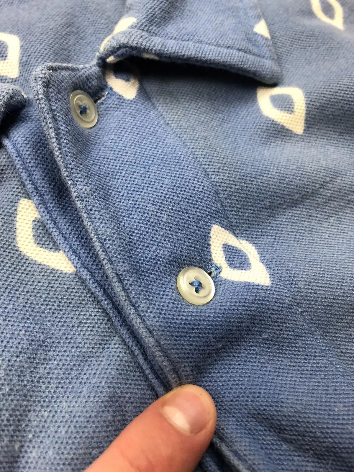 Polo Ralph Lauren POLO RALPH LAUREN Momogram Rhombus Made in USA Polo Tshirt Size US XL / EU 56 / 4 - 9 Thumbnail
