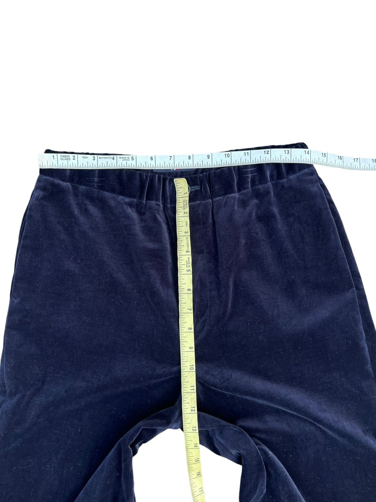 45rpm 45rpm Velvet Navy Blue Stretchable Waist Trouser Pant Size 3 Size US 30 / EU 46 - 2 Thumbnail